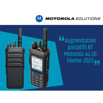 Changement de prix portatifs R7 Motorola